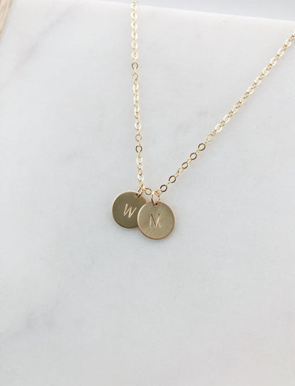Personalized gift, Mothers Day gift , initial necklace, Gold necklace, bridesmaid gifts, simple necklace, gift for women, dainty jewelry