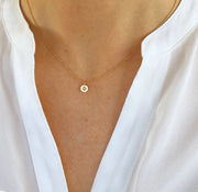 Minimal starburst pendant necklace