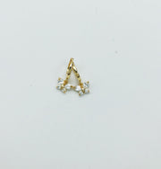 Butterfly huggie charm earrings