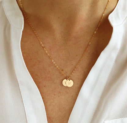 Personalized initial necklace gift, initial necklace, Gold necklace, simple necklace, gift for women, dainty jewelry, dainty necklaces
