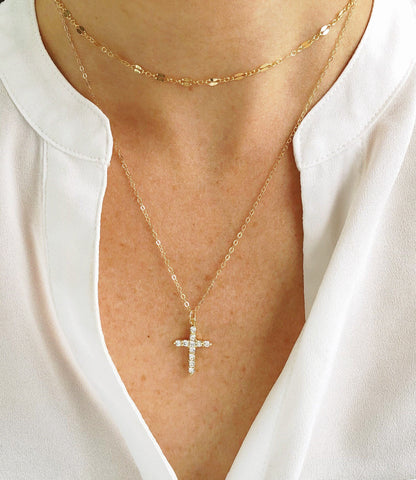 Crystal Cross necklace