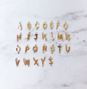 Two Tone Initial Necklace