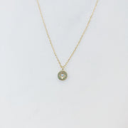 Minimal starburst pendant necklace