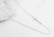 sterling silver cross necklace