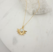 Opal Sun necklace
