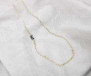 Two Tone Initial Necklace